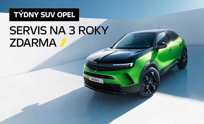 SUV OPEL se servisem na 3 roky zdarma!
