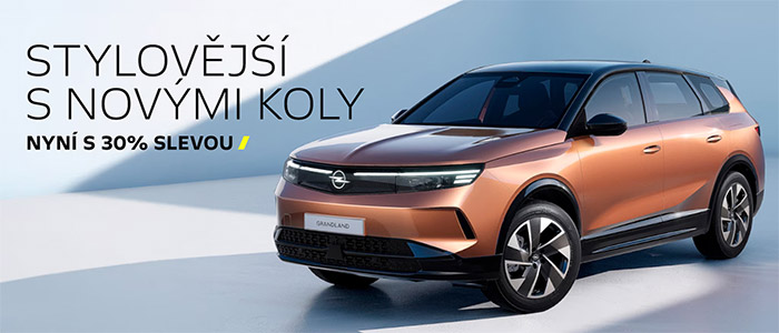 Akční nabídka na originální kola Opel – sleva 30 %